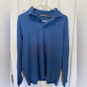 Men’s Blue V-Neck Sweater